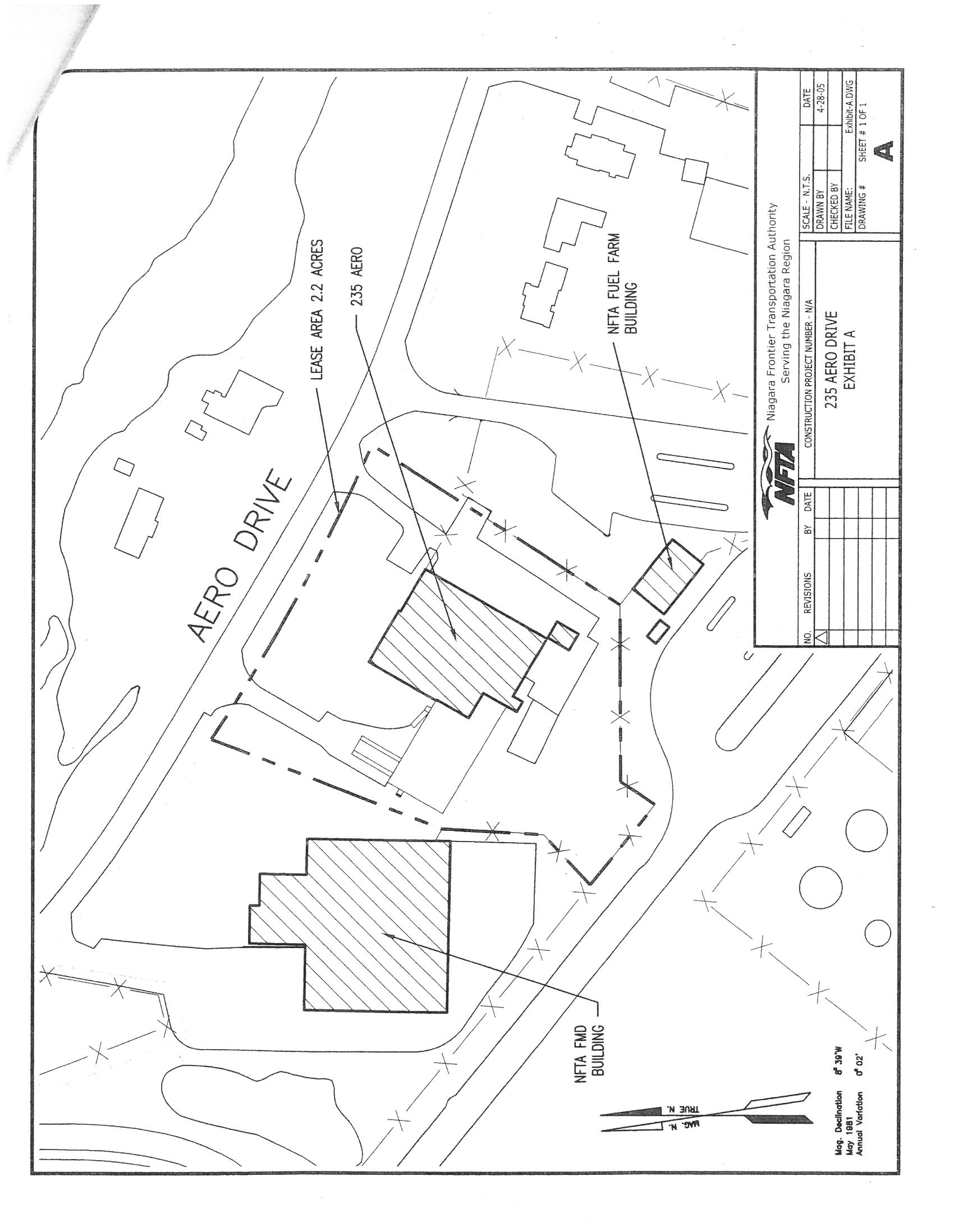 Site plan of 235 Aero Drive
