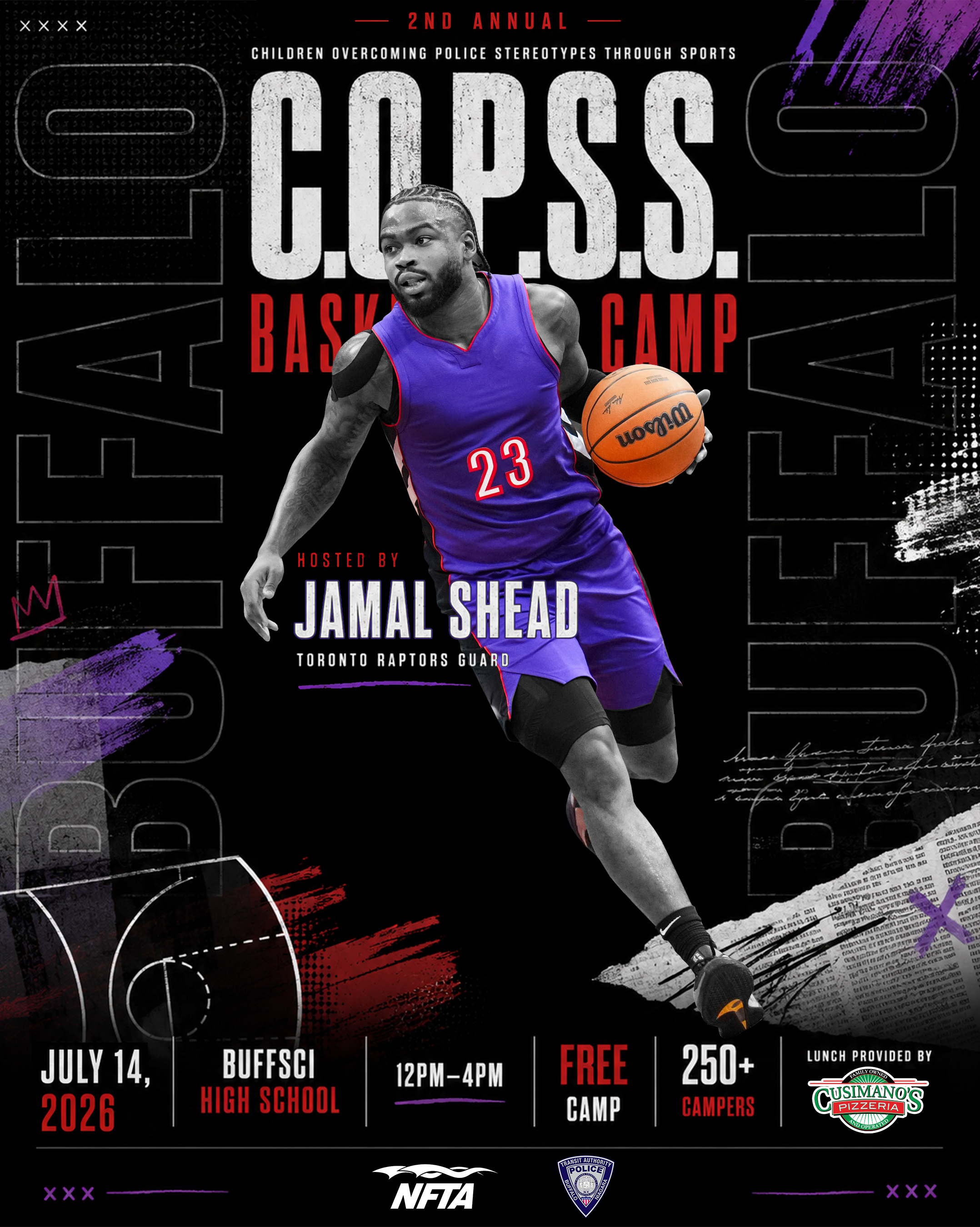 NFTA Transit Police Encourages Youth to Register for &ldquo;C.O.P.S.S.&rdquo; Basketball Camp 