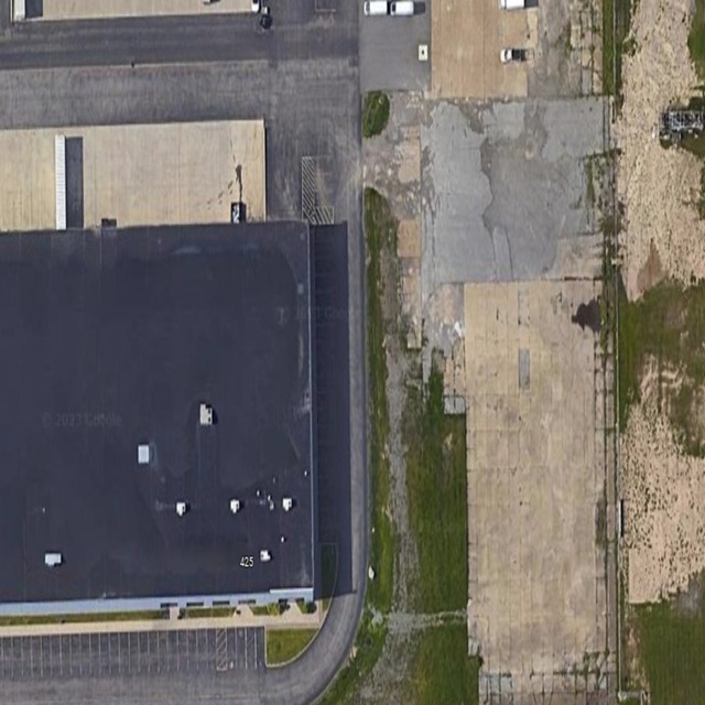 Aerial photo of parking lot located at 425 Cayuga Rd 