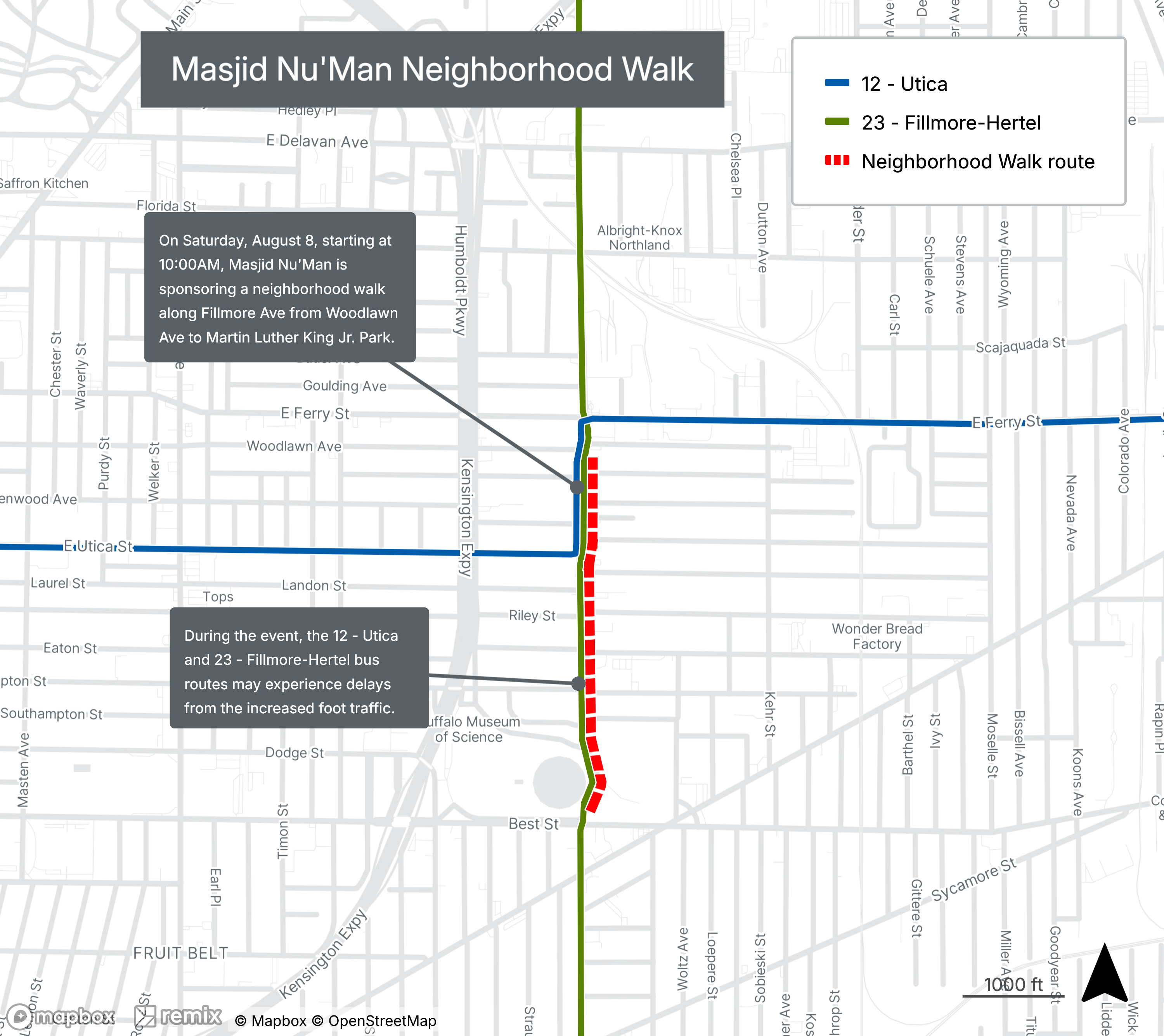 Masjid Nu'Man Neighborhood Walk Map